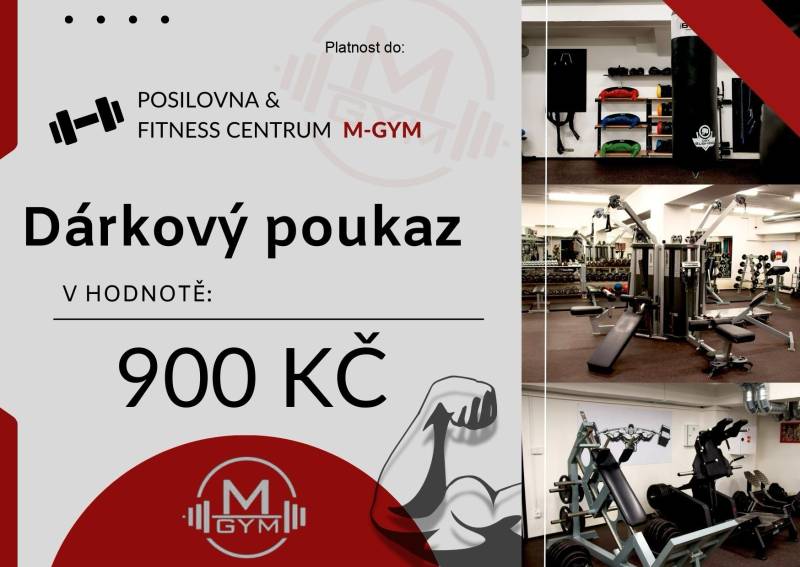 Voucher Posilovna & Fitness centrum M-GYM Jeseník